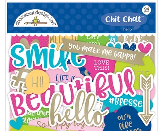 Hello Chit Chat Doodlebug Odds & Ends 94/Pkg (5910)