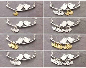 Mothers Necklace, 1-10 kids, gifts for mom, mom necklace with kids names, mother necklace, new mom, mama, baby shower, grandma, initials, N1