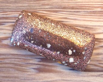 Copper Firebrick Rectangle Cabochon