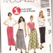 McCalls 8716 Misses' Skirt Size 16, 18 UNCUT Pattern Rare and OOP