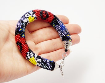 Black jewelry daisy necklace blue cornflower jewelry poppy jewelry daisy bracelet poppy bracelet cornflower bracelet bouquet jewelry women