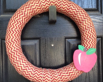 Back to School / Fall Apple Wreath