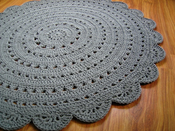 tapis rond crochet