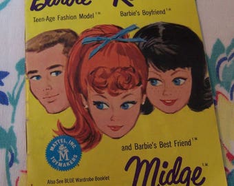 1962 barbie and ken fashion pamphlet