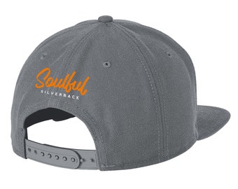 Soulful Silverback New Era Snapback Cap, Gray