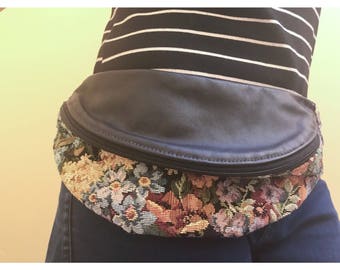 Vintage Floral tapestry Fanny pack