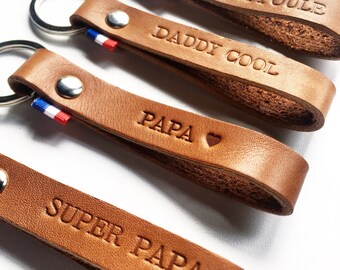 FATHER'S DAY OFFER / Keyring / leather keyring / Léonny Cha / gift