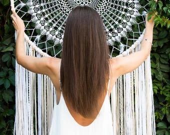 Dream catcher wall hanging | Large dreamcatcher | Boho wedding decor | Dreamcatcher | Gift for her | Wedding gift | Bohemian home decor