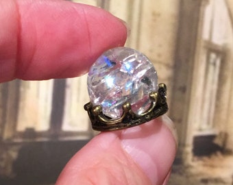 Scrying, Orb, Dollhouse, Miniature, Wizard, Witch, Study, Crystal, Ball, Mystical, 1:12 scale, 1 inch, Future, Gazing,