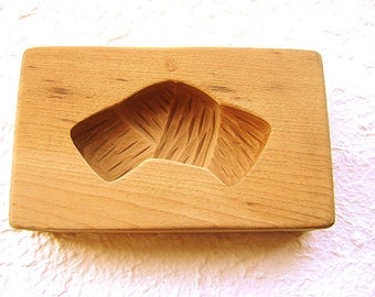Vintage Kashigata - Japanese Cake Mold - Wood Mold - Wood Cake Mold - Vintage Mold - Kombu Maki Seaweed Roll