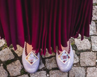 Bridal Shoes Flats, Christmas Gift Ideas, Wedding Shoes Flats, Bride Shoes, White Shoes, Bride To be Gift,Ethnic Shoes,Elegant Wedding Shoes