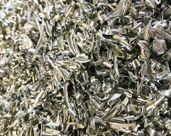 Cleaned 9 cups (~8 ounces) Aluminum Shavings Metal Scraps Orgone Jewelry Artwork Resin