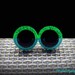 12 mm Glow in the Dark Safety Eyes, Glowing Craft Eyes, Amigurumi Eyes, Green Safety Eyes with Washer G068