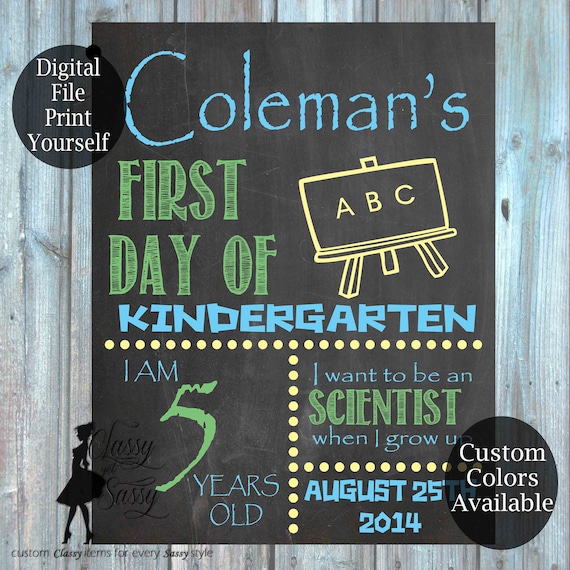 First Day Of School Chalkboard Sign 161
