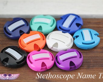 Stethoscope ID Tag, Doctor Stethoscope Name Tag, Stethoscope ID Cover, Nurses Gifts, personalized ID Tags