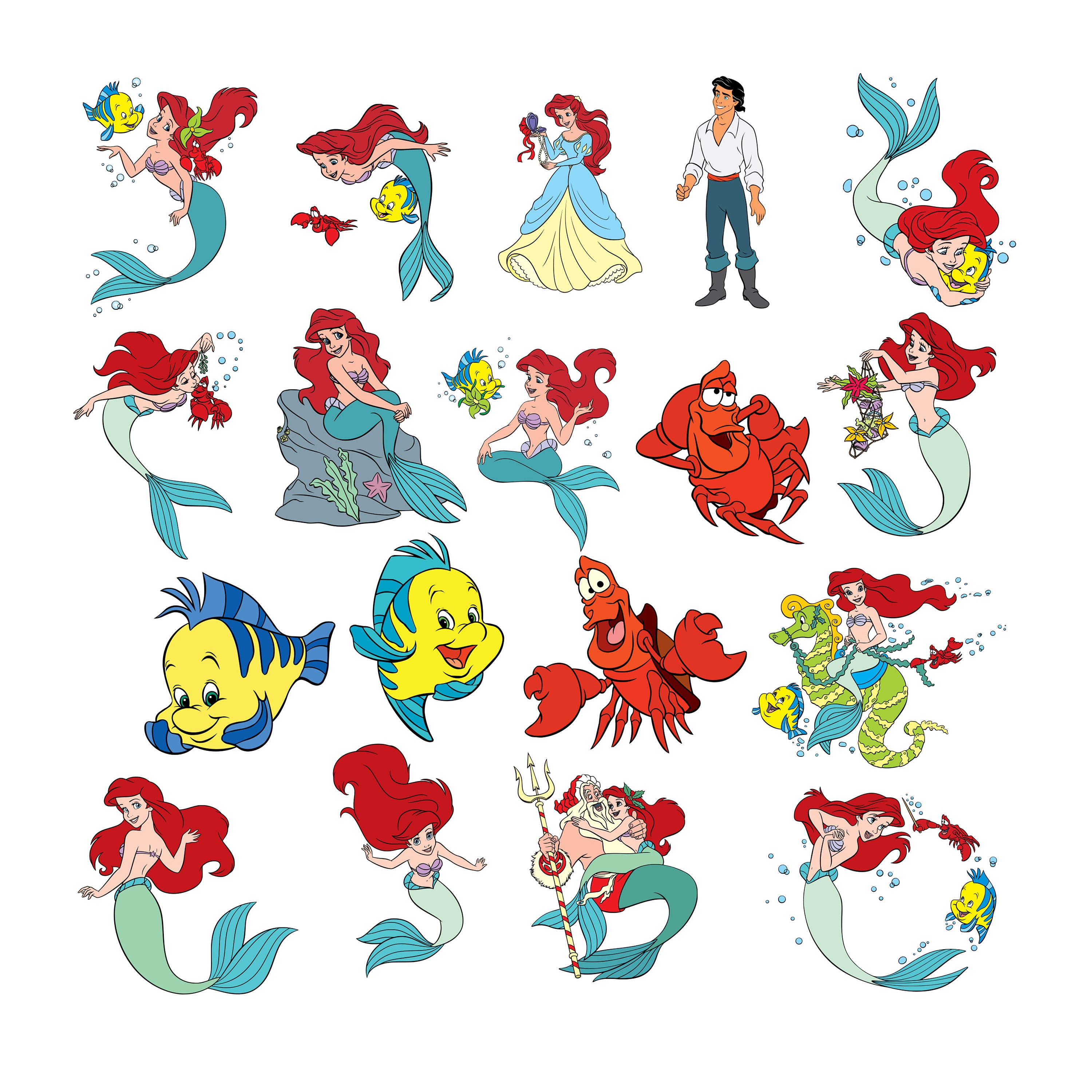 Ariel 1 Svg/Eps/Png/Jpg/ClipartsPrintable Silhouette and