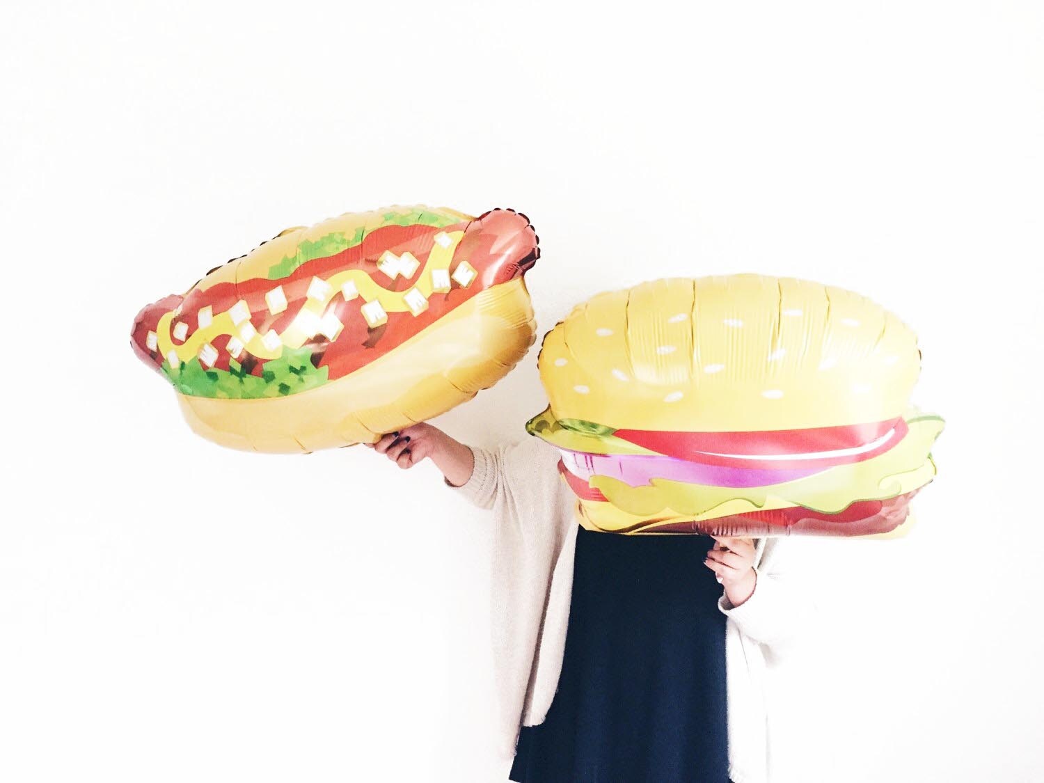 Hamburger OR Hot Dog Helium jumbo balloon summer bbq