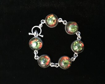 Sweet Silver Vintage Mexican flower Bracelet