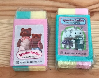 Vintage 1987 Sylvanian Families Made in Japan set of 2