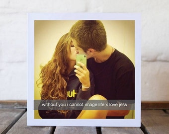 Snapchat Photo Couple Love Card