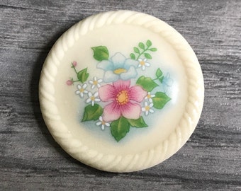 Vintage Avon flower brooch spring bouquet, Flowering Porcelain Brooch, Vintage Avon Jewelry, Avon Brooch, Porcelain Brooch, Gifts For Her