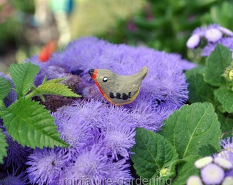 Tiny Robin Pick for Miniature Garden, Fairy Garden