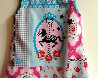 "Merry-go-round" trapeze dress