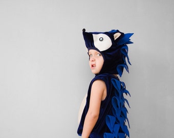 Sonic the Hedgehog Costume, Kid Costume, Comics Cartoons Character Costume, Halloween Costume for Boys or Girls