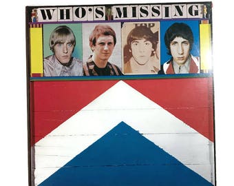Two records by The Who, "Who's Missing", "Two's Missing", vinyl record album, classic rock LP, 1980s, live, unreleased, pete townshend