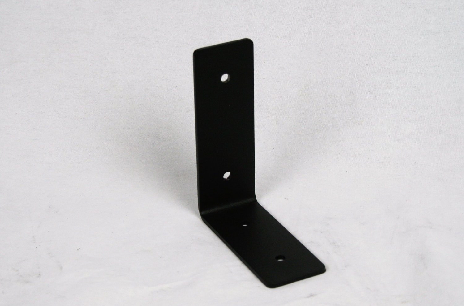 Light Duty Powder Coated Shelf Bracket, Black, Silver or White, 4x5