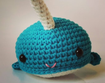 Crocheted Narwhal Plush