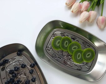 3pcs Artificial Kiwi Slices / Artificial Fruits / Artificial Food / Fake Fruit / Fake Kiwi / Food Photography Props /Fake Food Props (AF11)
