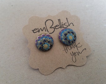 Fabric Button Studs *free shipping*