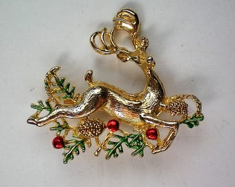 Sassy Reindeer Pin for Christmas / Hanukkah Holidays - 5721