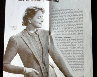 Dutch pattern, jacket 50s