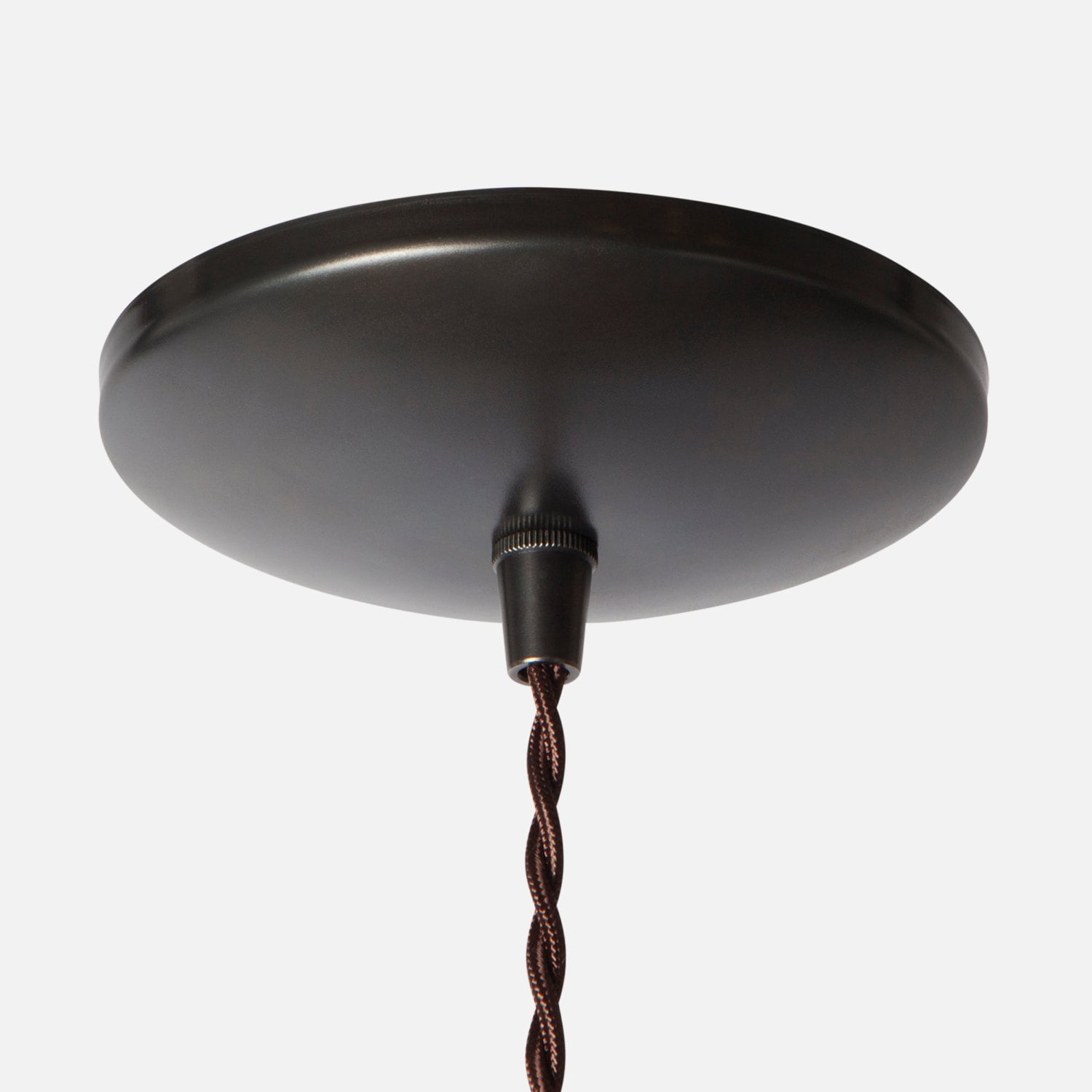 Dome Ceiling Canopy Kit Ebonized Brass Pendant Light