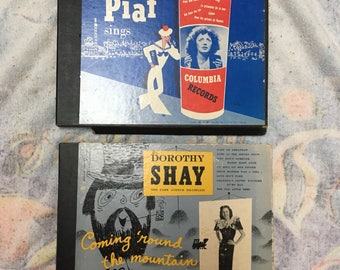 Edith Piaf and Dorothy Shay 78's
