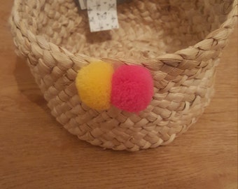 Chic bohemian decorated basket