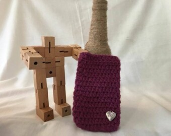 Made to order phone sock. iPhone 6, 7, 8, Samsung Galaxy, Crochet phone sock, purple phone cover, purple phone case, iPhone case,
