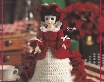 Ladies of Colonial America Book 2, Leisure Arts Crochet Doll Clothing Pattern Booklet 2184