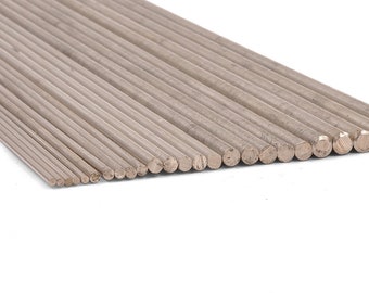 5 Packs of Nickel Silver Rods -- Various Diameters, 12" Long