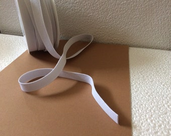 Soft elastic Ribbon white 1.5 cm
