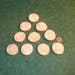 10 Cypress Tree Branch Slices, Wood Rounds, Lightly Sanded, 1 3/4" to 1 7/8" x 1/4" Thick, Wood Jewelry and Rustic Craft Supply