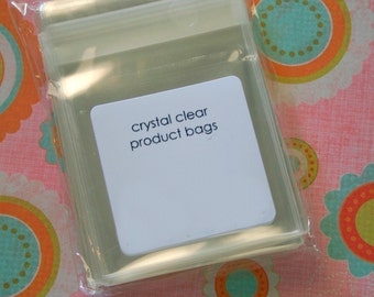 QTY 100 Ultra Clear Bags - Acid and Lignin Free - 2.5 x 2.5 Inches