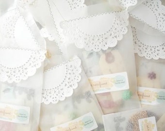 Flat Glassine Bags - 4 inch x 7.5 inch - Business Card Size - Favors, Treats, FDA Approved for Food Contact