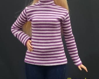 Dolls top for CURVY barbie No.180115-23