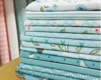 Nest Blues by Lella Boutique FQ bundle - 13 Fat Quarters