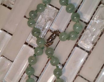 Vintage Les Bernard Jade Necklace