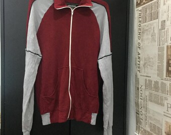 Vintage Item !!! zipper jacket/track top FRUIT of the LOOM /made in ROMANIA