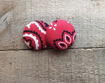 Red Bandana Print